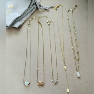 Bundle of 5 Kendra Scott necklaces
